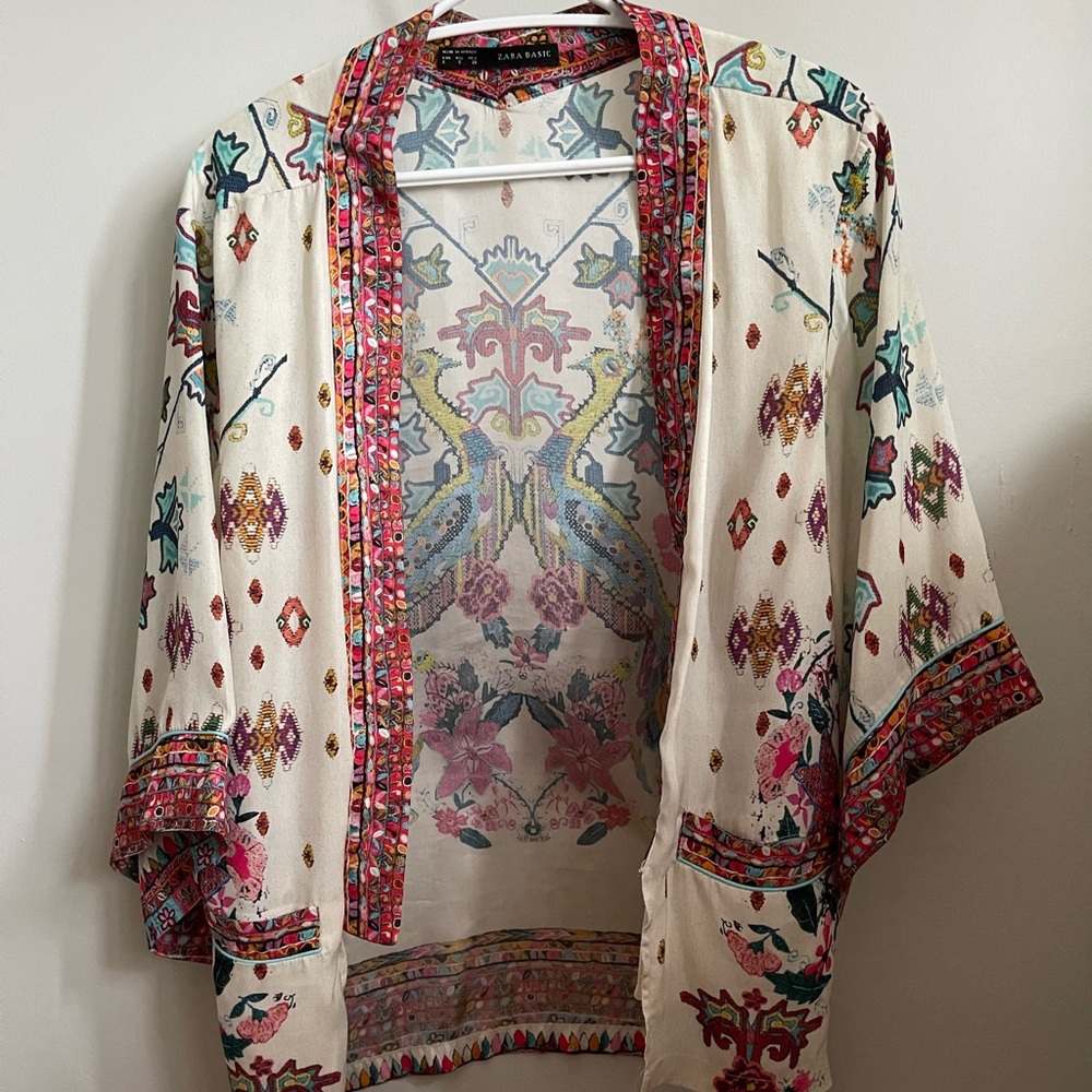 ZARA Satin Cardigan